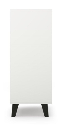 Szafka z szufladami, komoda, Scandi, 70x39x100 cm, biały, mat