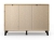 Komoda na nóżkach z szufladami, Scandi, 110x39x79 cm, dąb artisan, mat