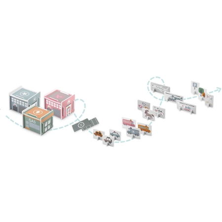 Mata piankowa, puzzle, piankowe figurki, 9 szt, Ricokids, 105x105 cm