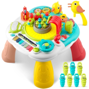 Stolik i tablica edukacyjna z muzyką, 2w1, Ricokids