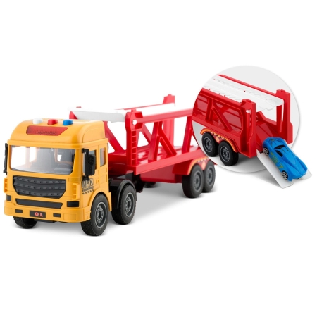 Zabawka edukacyjna, ciężarówka, 5 aut, Ricokids