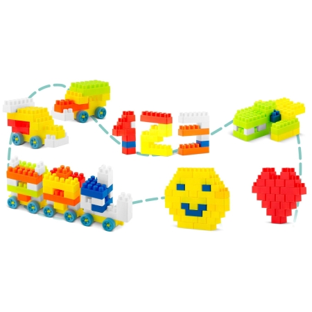 Duże klocki do zabawy, 300 szt, Ricokids