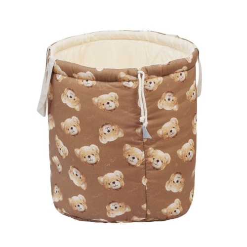 Przejdź do produktu Pojemnik na zabawki, 40x50 cm, bawełniany, teddy bear