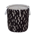 Pojemnik na zabawki, 40x50 cm, bawełniany, czarny lasek