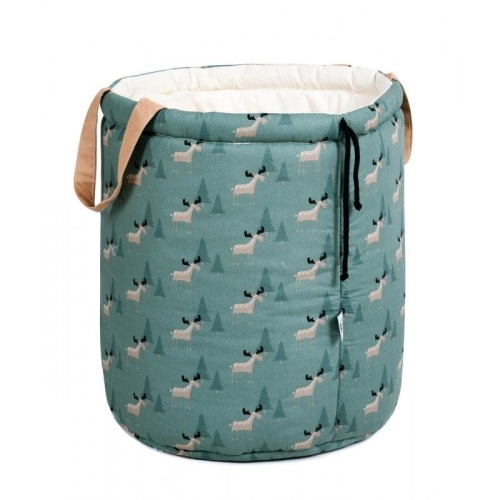 Przejdź do produktu Pojemnik na zabawki, 40x50 cm, bawełniany, łosie