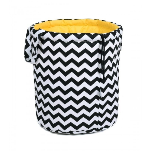 Przejdź do produktu Kosz na zabawki, 40x50 cm, bawełna, słoneczny zygzak