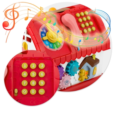 Zabawka edukacyjna, domek z telefonem, Ricokids