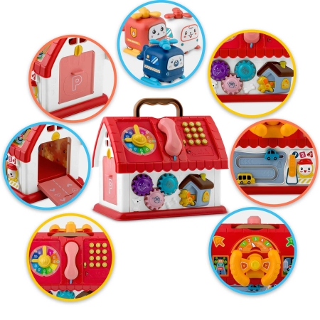 Zabawka edukacyjna, domek z telefonem, Ricokids