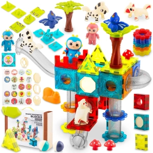 Klocki magnetyczne, raj dinozaurów, Ricokids
