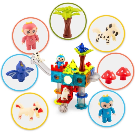 Klocki magnetyczne, raj dinozaurów, Ricokids