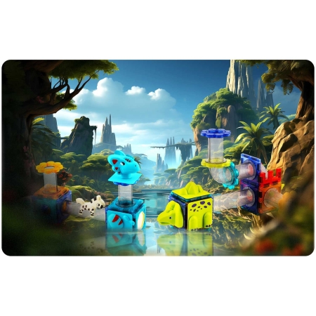 Klocki magnetyczne, raj dinozaurów, Ricokids