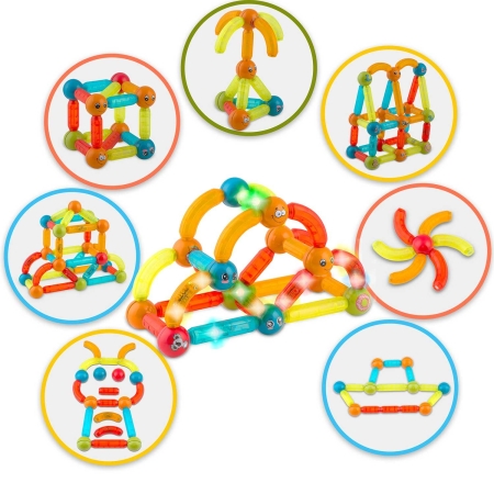 Klocki magnetyczne podświetlane, Ricokids
