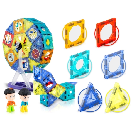 Klocki magnetyczne z karuzelą, Ricokids