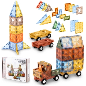 Klocki magnetyczne, 100 szt, Ricokids