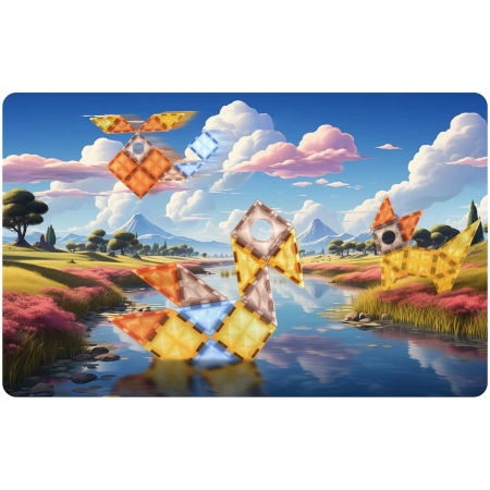 Klocki magnetyczne, 100 szt, Ricokids