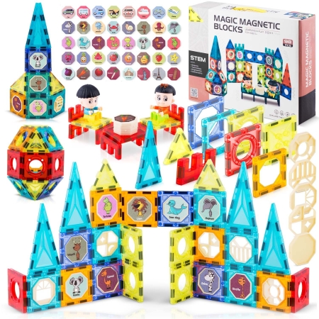 Klocki magnetyczne, wieża, Ricokids