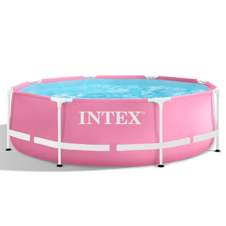 Basen ogrodowy, stelażowy, Intex, 244x76 cm, różowy