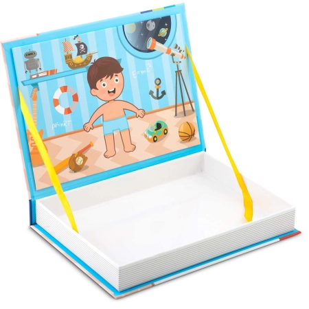 Książka magnetyczna, puzzle, przebieranki, Ricokids