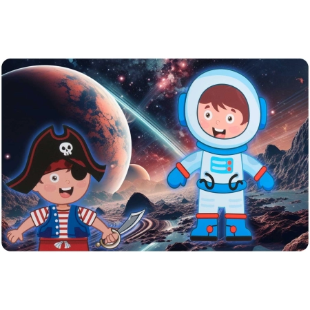 Książka magnetyczna, puzzle, przebieranki, Ricokids