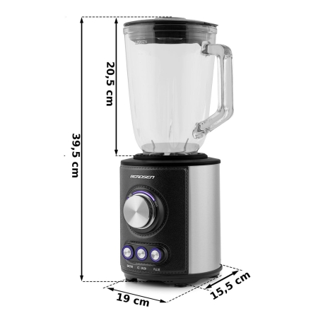 Blender kielichowy, 800W, Berdsen, czarny