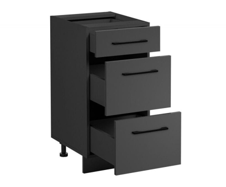 Szafka do kuchni, stojąca, Frida, 40x45x81 cm, szary grafit, mat