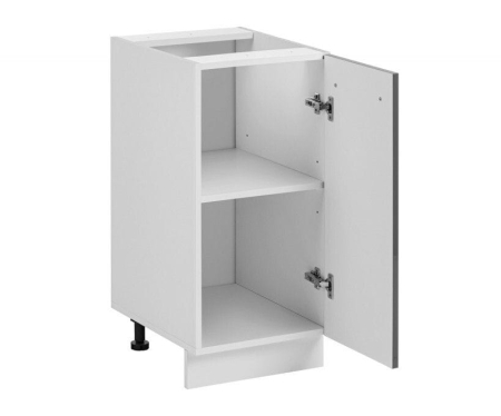 Szafka kuchenna dolna, Frida, 40x45x81 cm, biały, grafit, połysk