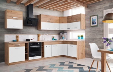 Szafka kuchenna, otwarta, Ava, 15x56x81 cm, dąb artisan