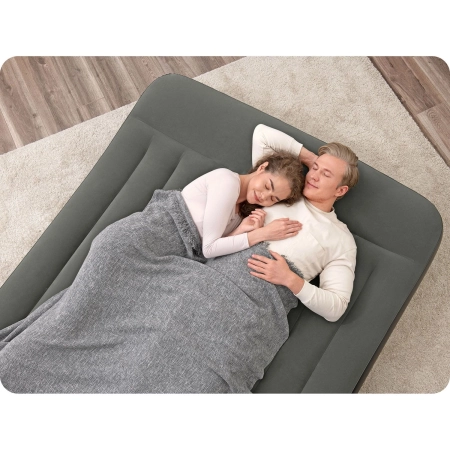 Materac dmuchany, dwuosobowy, Bestway, 203x152x30 cm, zielony