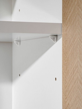 Zestaw mebli kuchennych, Roma, 200 cm, biały, jodełka, mat