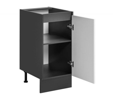 Szafka do kuchni, stojąca, Dalia, 40x56x87 cm, biały, grafit, połysk