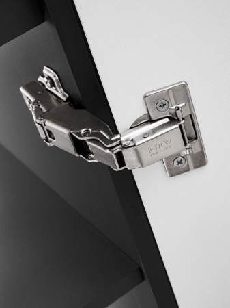 Gotowy zestaw mebli kuchennych, Dalia, biały, grafit, połysk