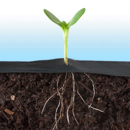 Agrowłóknina ogrodowa, 100 szpilek, Plonos, 1x75 m, czarny