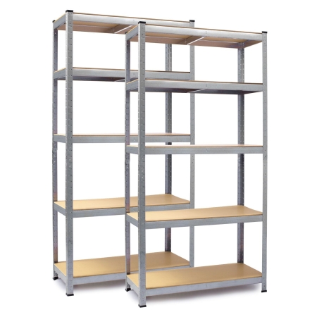 Regał metalowy, magazynowy, 2 szt, Humberg, 75x30x150 cm