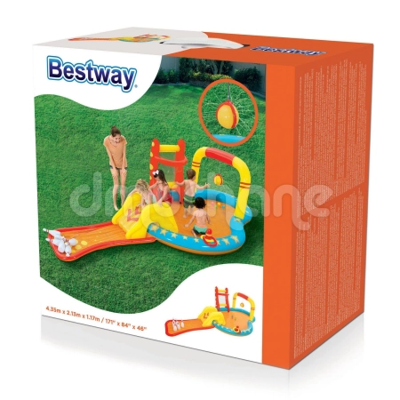 Plac zabaw dmuchany, nocny obóz, Bestway, 435x213x117 cm