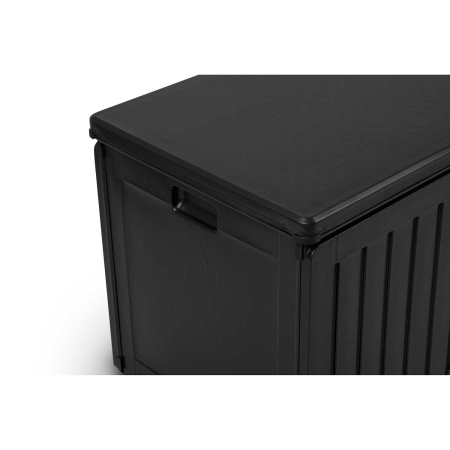 Skrzynia ogrodowa, 270 litrów, 109x51x55 cm, czarny