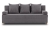 Kanapa rozkładana do salonu, sztruks, PANORA, 191x92x92 cm, ciemny szary