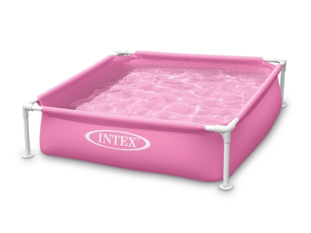 Basen stelażowy dla dzieci, mini, Intex, 122x122x30 cm, różowy