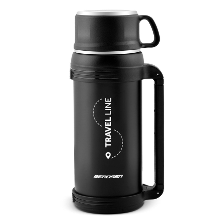 Termos próżniowy, 1500 ml, czarny