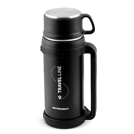 Termos próżniowy, 1500 ml, czarny