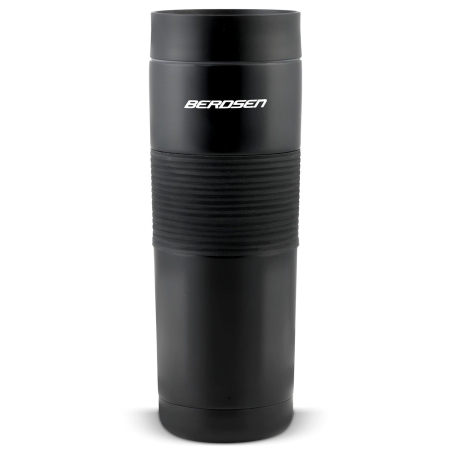 Termos próżniowy ze słomką, 590 ml, czarny