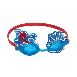 Okulary pływackie dla dzieci, Spider-Man, czerwony, niebieski
