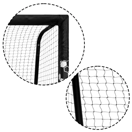 Bramka do piłki nożnej, Neo-Sport, 180x120x60 cm, czarny