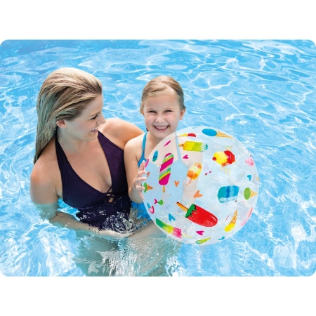 Piłka plażowa, dmuchana, lody, Intex, 51 cm
