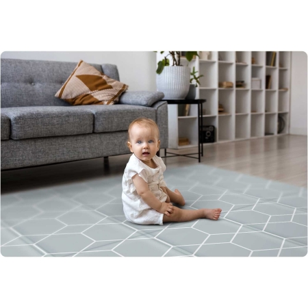 Duża mata piankowa, dwustronna, Nukido, 200x180x1 cm