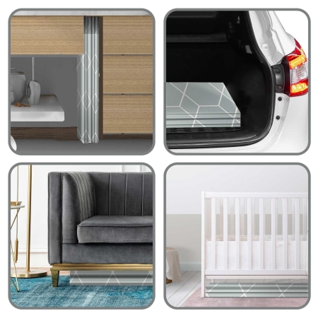 Duża mata piankowa, dwustronna, Nukido, 200x180x1 cm