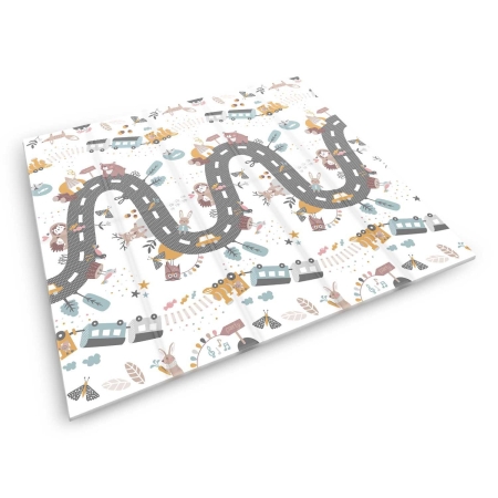 Duża mata piankowa, dwustronna, Nukido, 200x180x1 cm