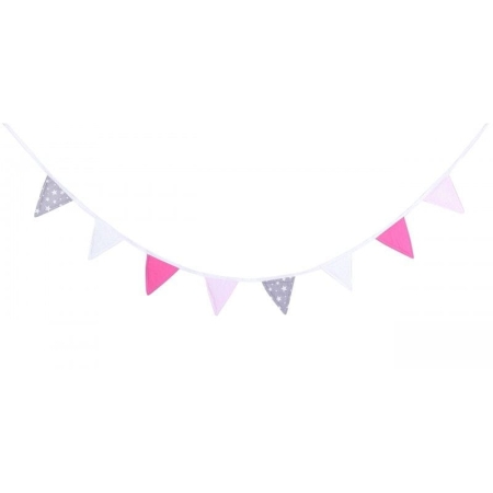 Girlanda, proporczyk, Jagodowy frędzelek, 245x18 cm