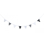 Girlanda, proporczyk, Kremowa iskierka, 245x18 cm