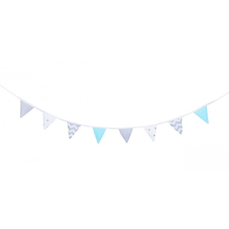 Girlanda, proporczyk, Niebiański zygzak, 245x18 cm