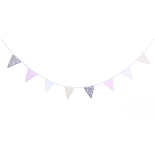 Przejdź do produktu Girlanda, proporczyk, Purpurowe szarości, 245x18 cm